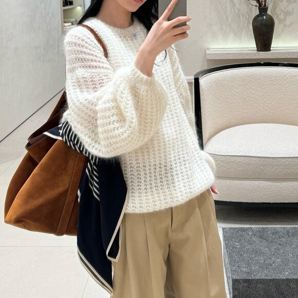 Toteme Mohair and wool-blend sweater - Picture 4 of 13